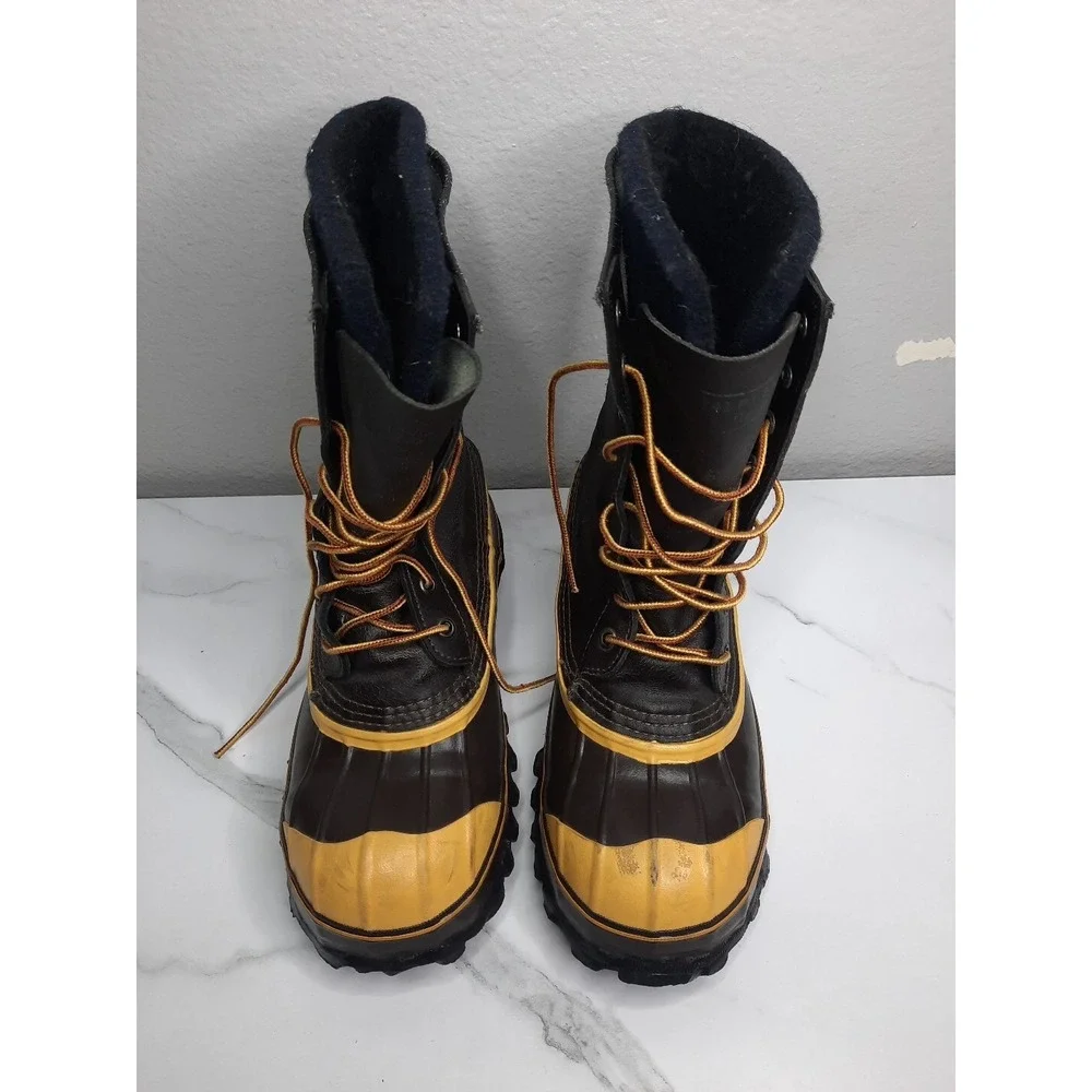 LACROSSE BROWN WATERPROOF INSULATED Steel Shank Boots SZ 6 Made in USA HUNTING